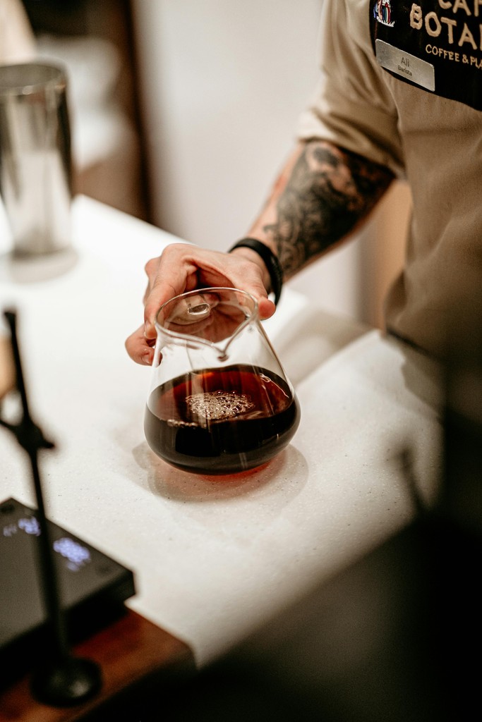 Filtre kahve hazırlığı